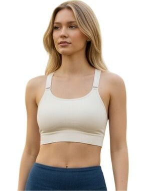 All in Motion White Sports Bra